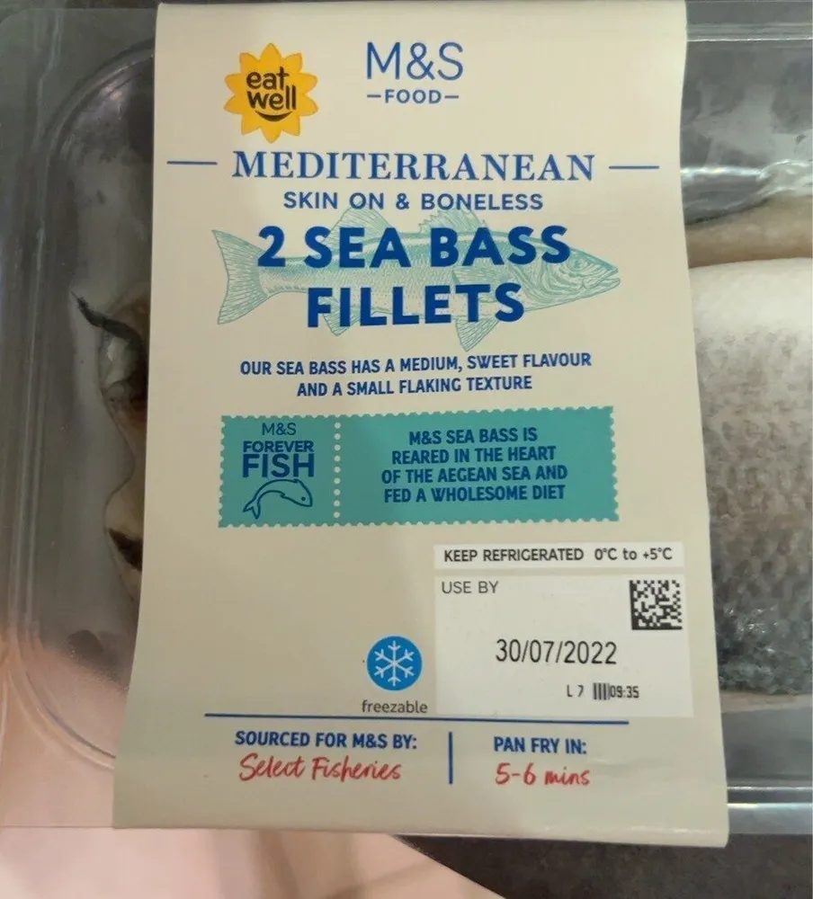 Mediterranean Sea bass fillets