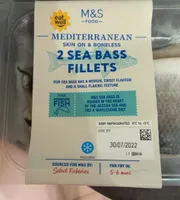 Mediterranean Sea bass fillets