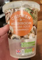 Chicken &mushroom grains soup