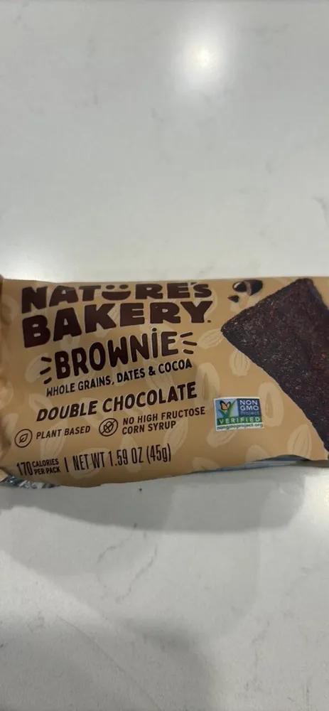 Natures Bakery Brownie Double Chocolate Whole Grains, Oats & Cocoa