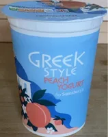 Greek style peach yogurt
