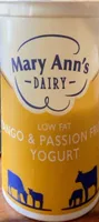 Low Fat mango and passion fruit yogurt