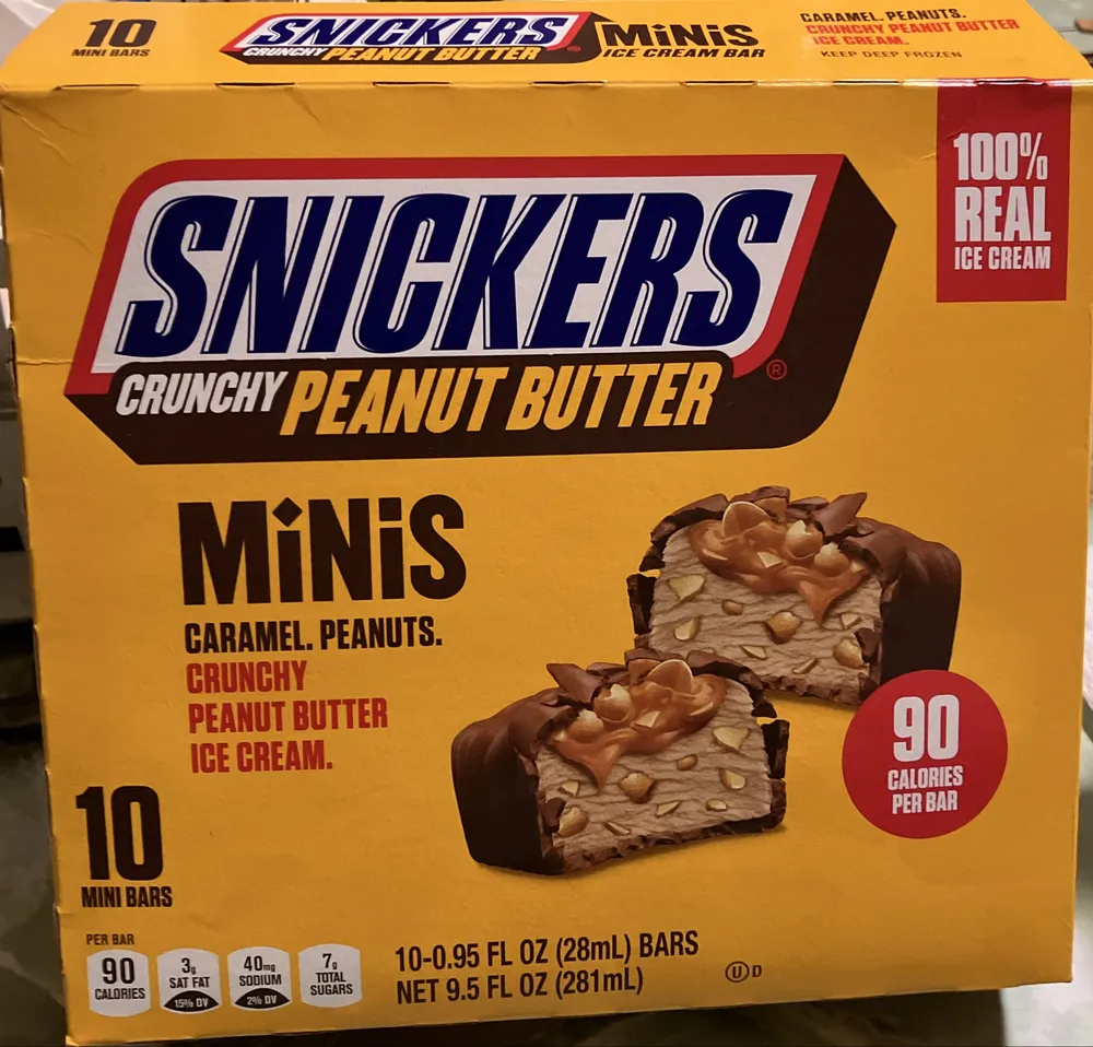 Minis Crunchy Peanut Butter Ice Cream Bar