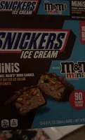 Snickers Ice Cream Minis with m&m's minis