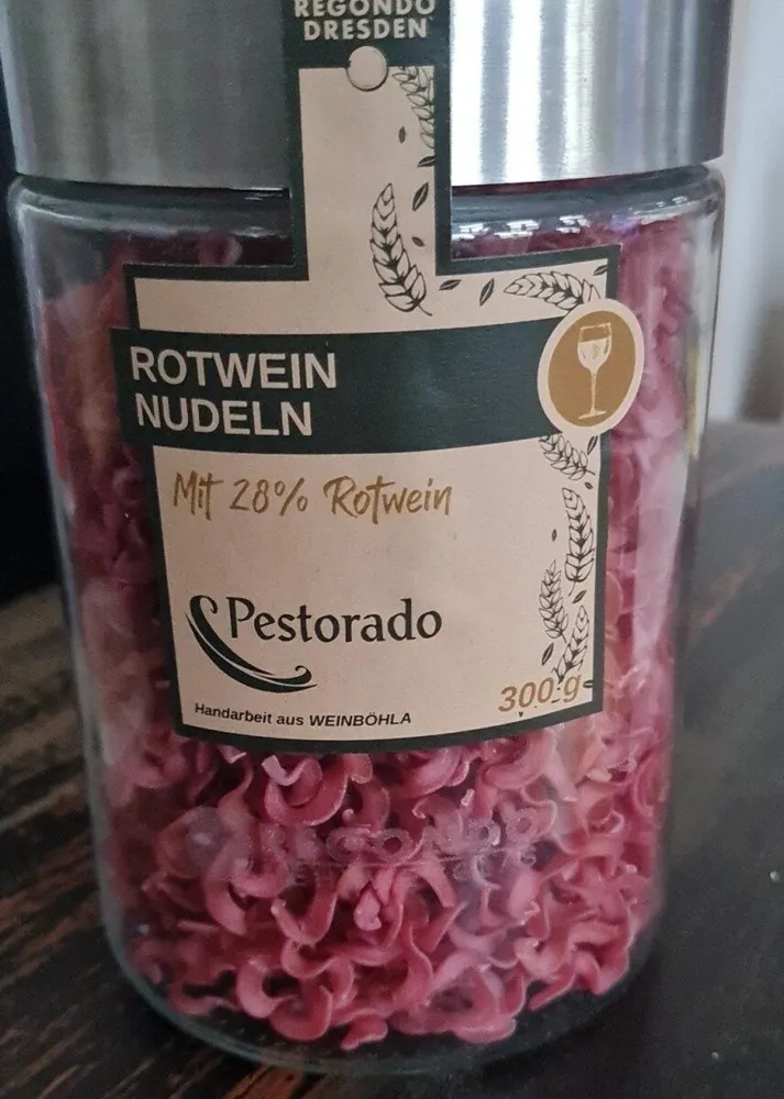 Rotwein nudeln