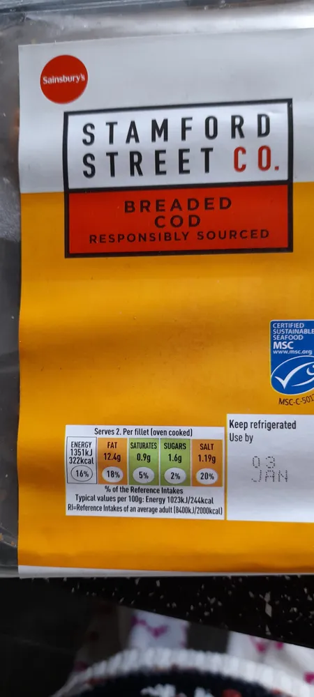 breaded cod