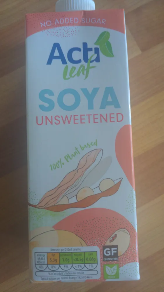 unsweetened soya