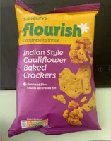 Indian Style Cauliflower Baked Crackers