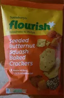Seeded butternut squash baked crackers