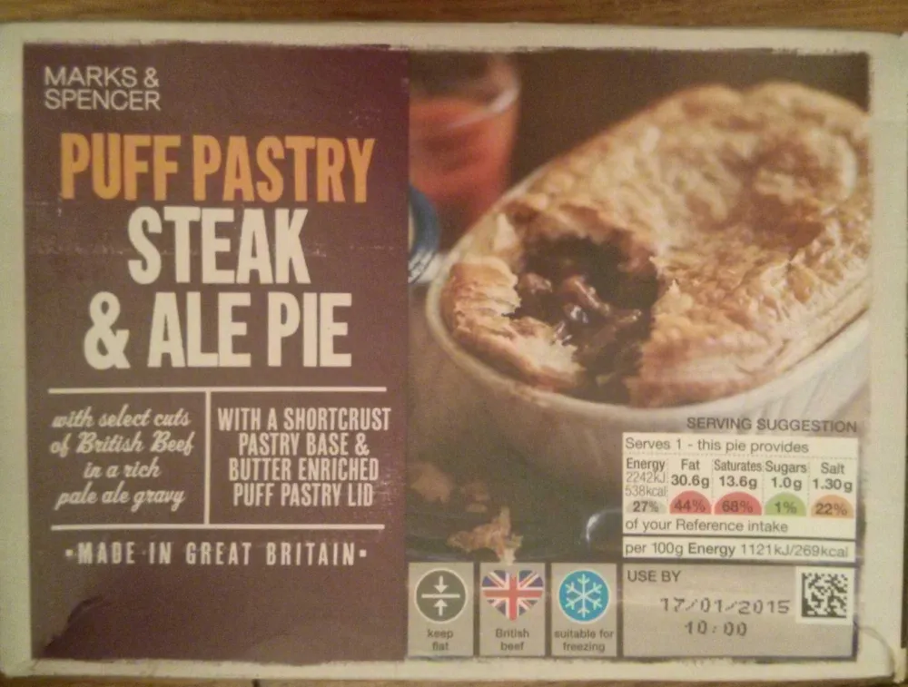 Puff Pastry Steak & Ale Pie