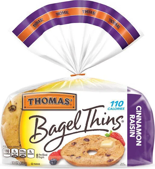 Cinnamon Raisin Pre-Sliced Bagels