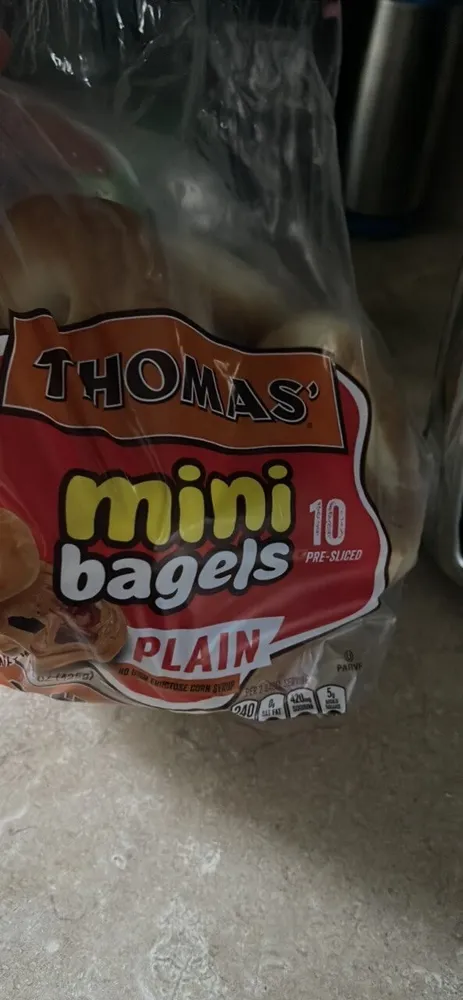 mini bagels plain