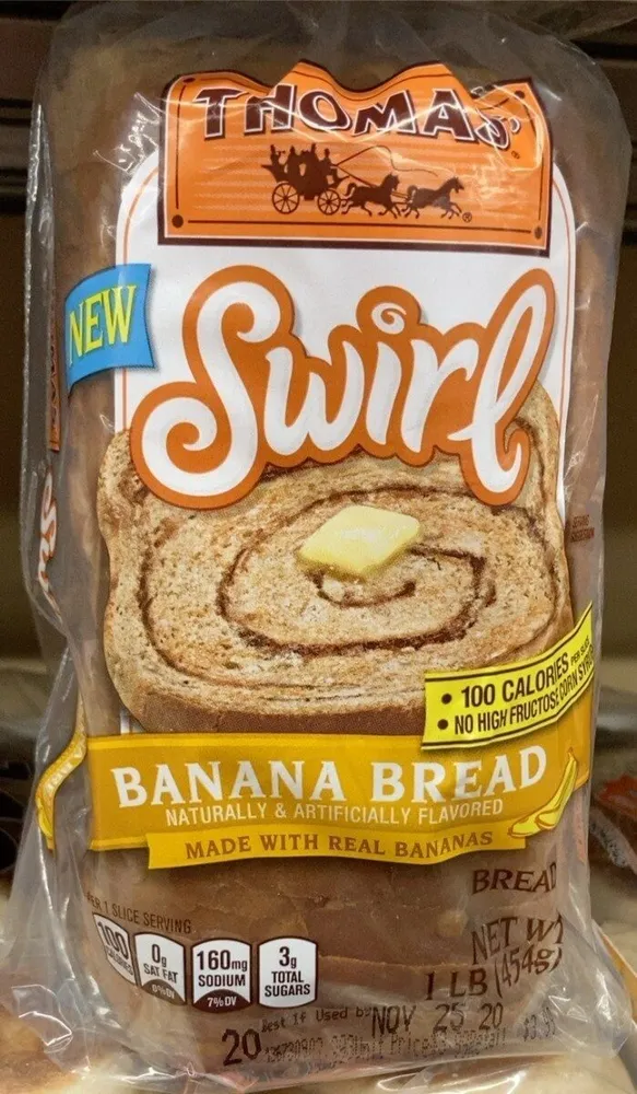 Swirl banana bread