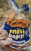 mini bagels everything