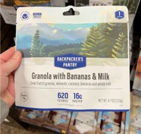 Granola with Bananas & Milk