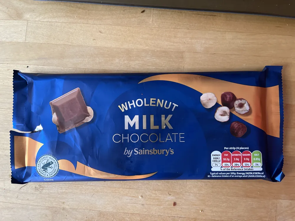 wholenut milk chocolate