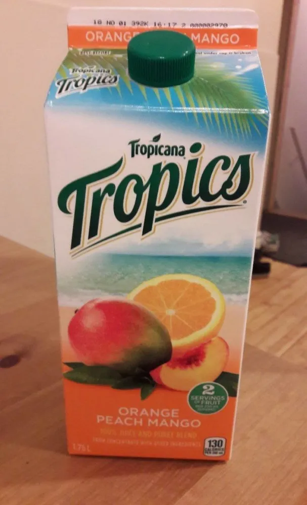 Jus Tropics (orange, Pêche, Mangue)