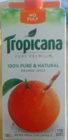 Jus d'orange à 100%