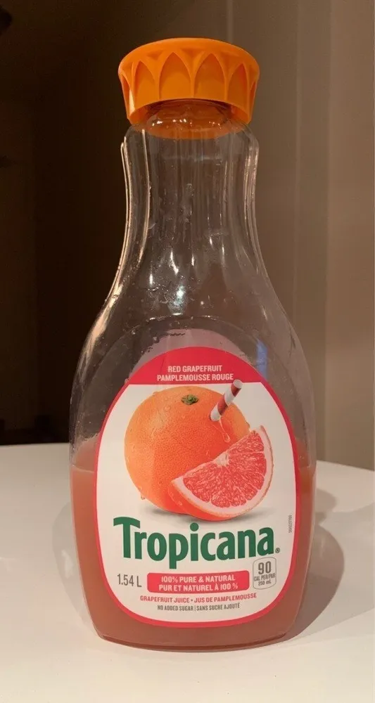 Jus de pamplemousse rouge