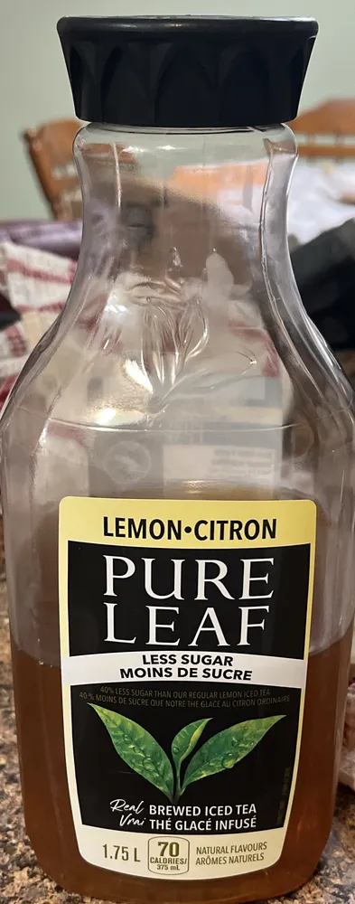 lemon iced tea less sugar