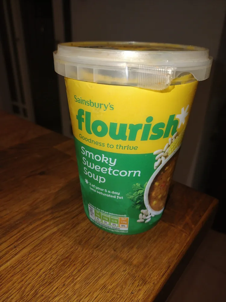smoky sweet corn soup