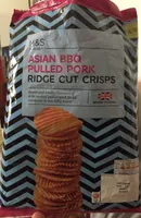 Asian bbq pulled pork ridge cut crisps