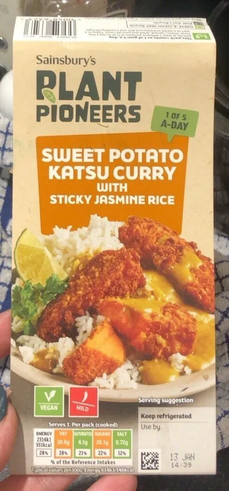 Sweet potato katsu curry