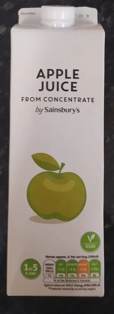 Apple Juice from Concentrate
