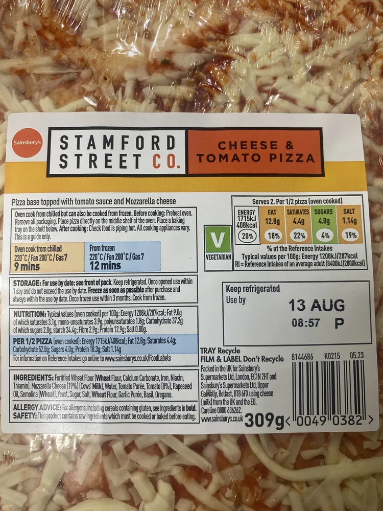Cheese & Tomato Pizza