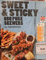 sweet & sticky bbq pork skewers