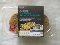 2 Masala salmon burgers
