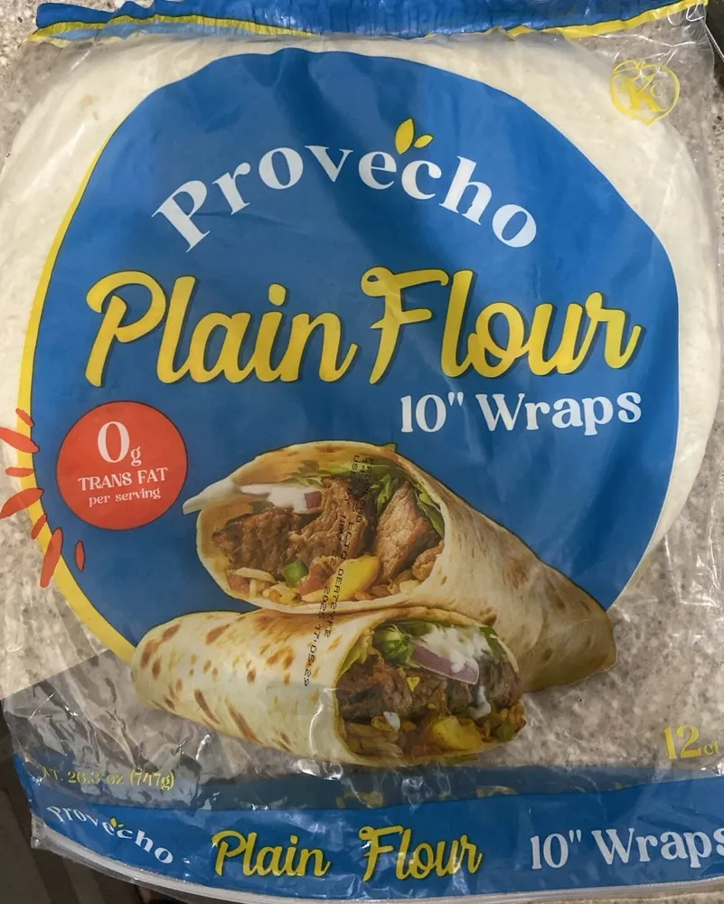 Plain Flour 10” Wraps