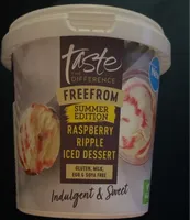 Free from raspberry ripple iced dessert