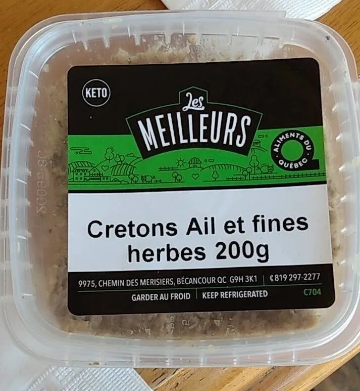 Cretons ail et fines herbes
