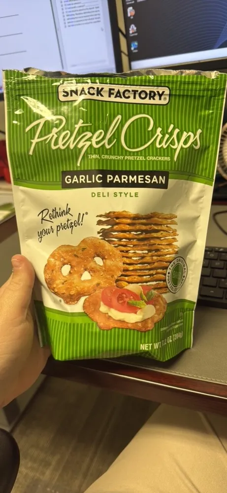 Pretzel Crisps Garlic Parmesan