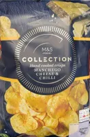Hand cooked crisps manchego cheese & chilli
