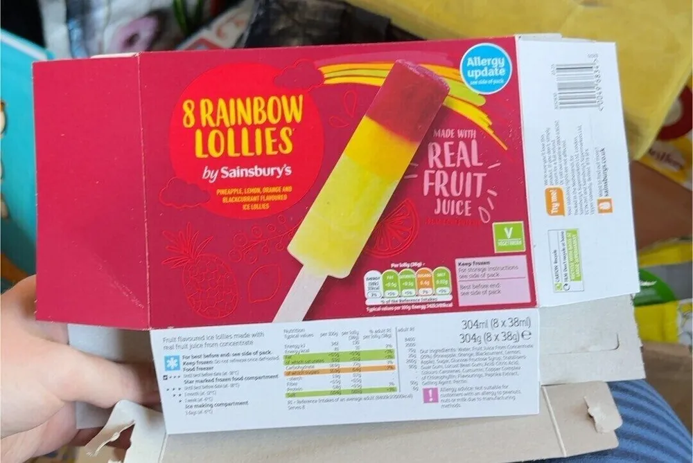 Rainbow lollies