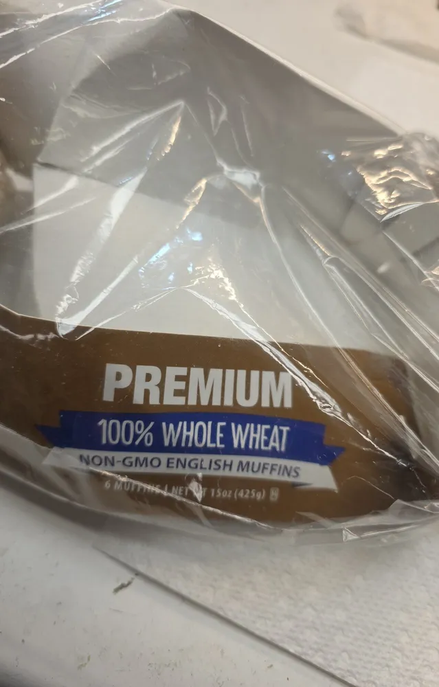 100% Whole Wheat English Muffins