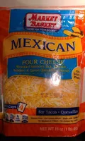 Four Cheese Shredded Monterey Jack, Cheddar, Asadero & Queso Quesadilla Cheese