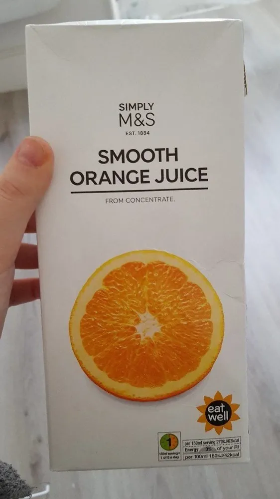 Smooth orange juice