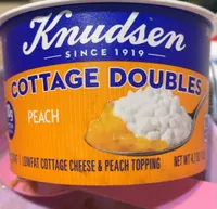 Lowfat Cottage Cheese with Peach Topping