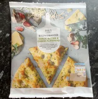 Stonebaked garlic butter and cheese flatbread