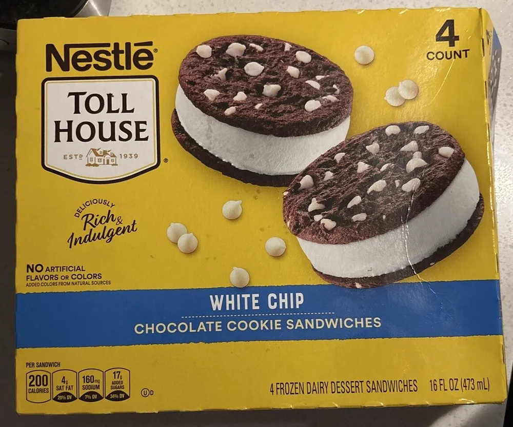White Chip Chocolate Cookie Sandwiches
