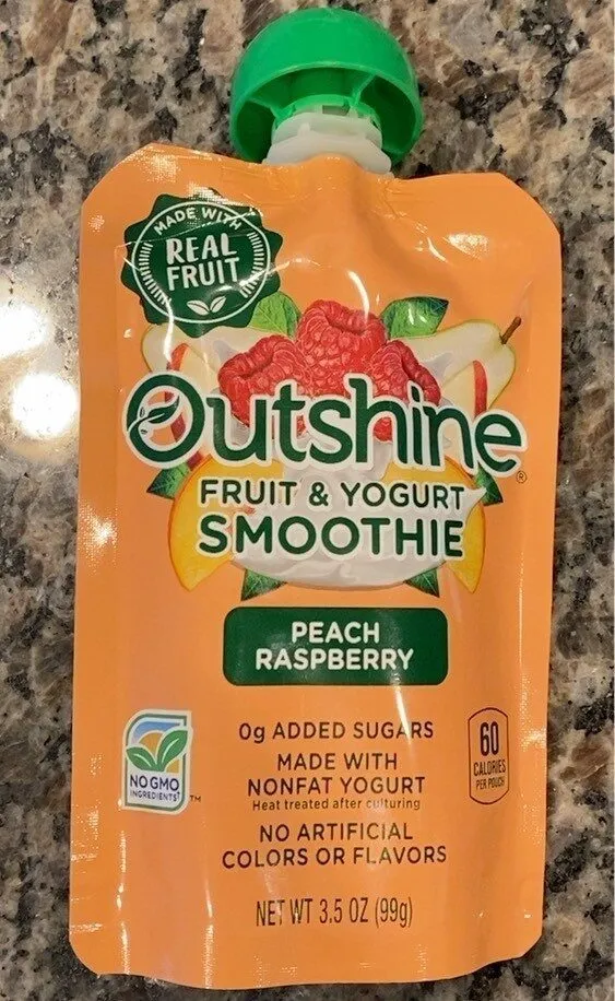 Fruit & Yogurt Smoothies Peach Raspberry