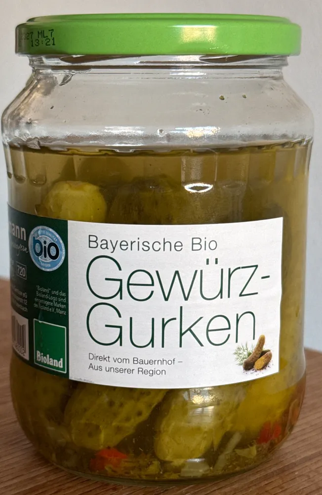 Bayerische Bio Gewürz-Gurken
