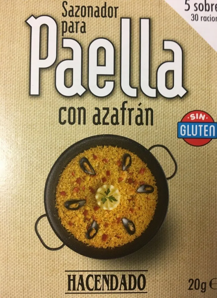 Sazonador para paella con azafrán