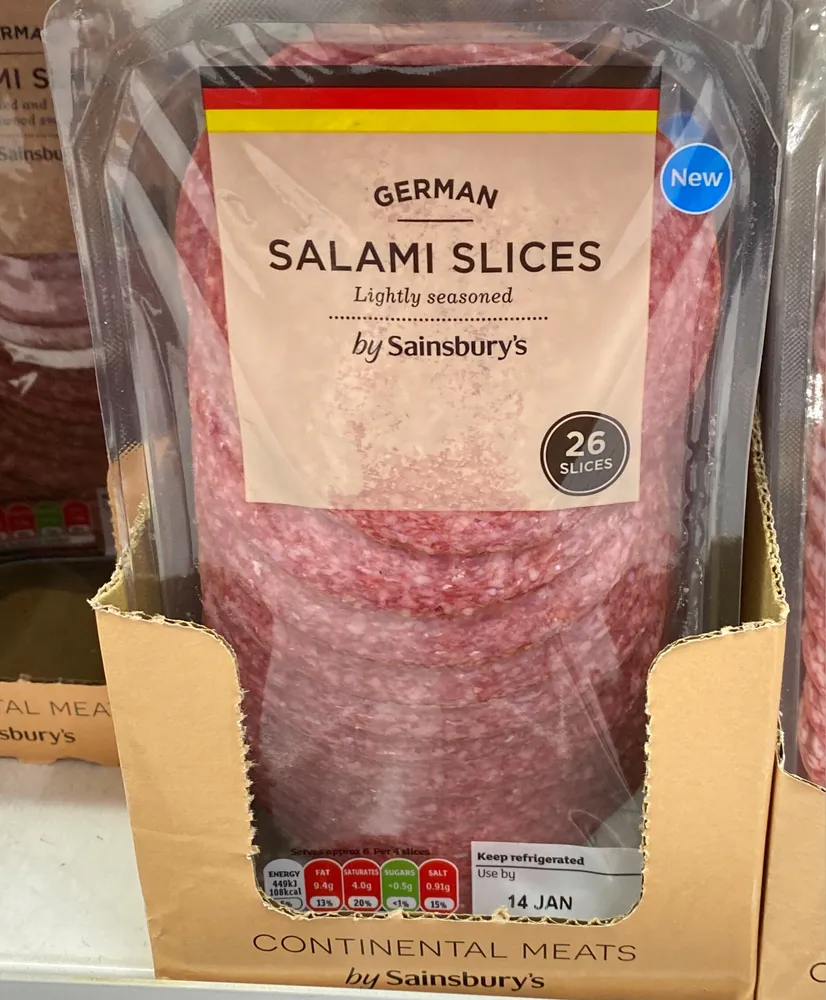 German Salami Slices