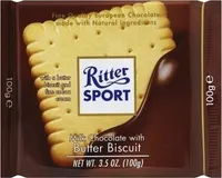 Milk chocolate with butter biscuit
