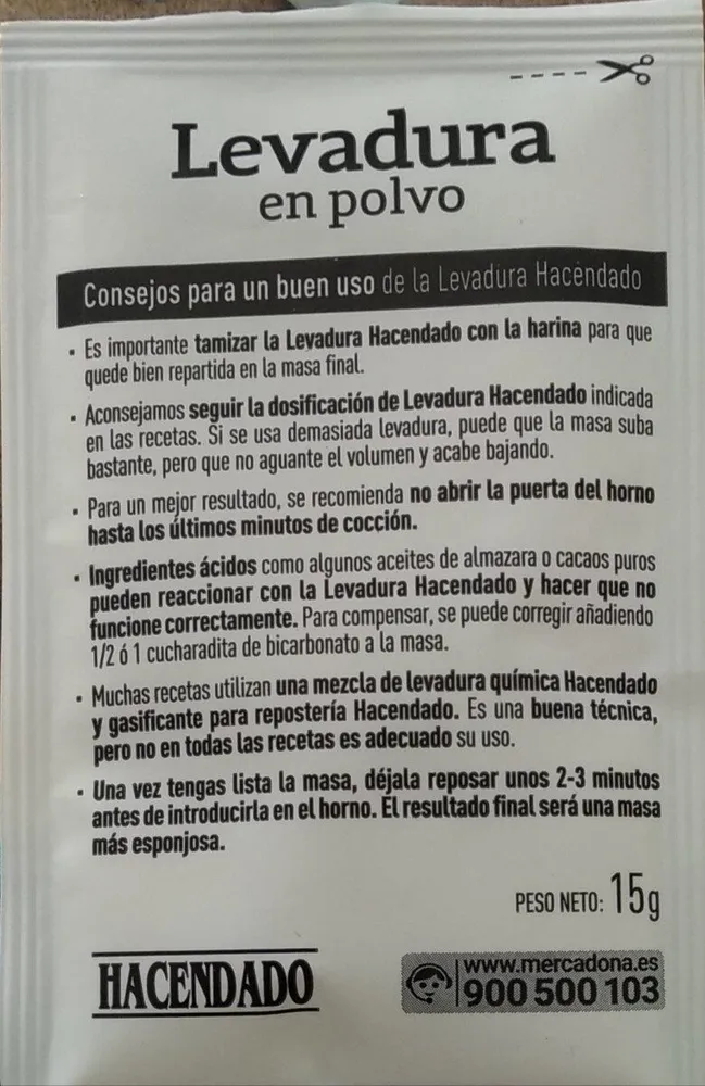 Levadura en polvo