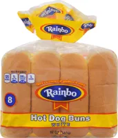 White Hot Dog Buns
